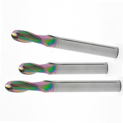 پوشش رنگین کمان RLD برای الکترود مسی دو فلوت Long Shank End Mills