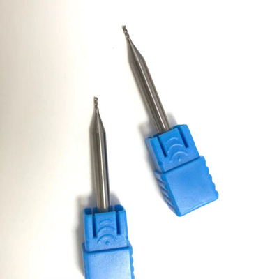 2 فلوت فلوت کاربید تنگستن پایان آسیاب D0.8 پایان آسیاب H60RC